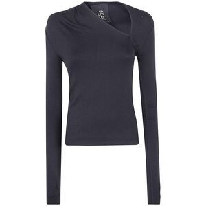 THOM KROM Asymmetric Neck Long Sleeve Top Women BLACK Sweaters & Knitwear